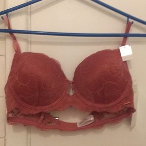 Pink Push-up Demi bra